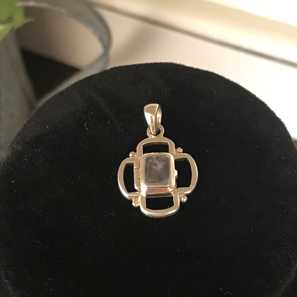 Sterling Silver Locket Charm 17mm x 10mm